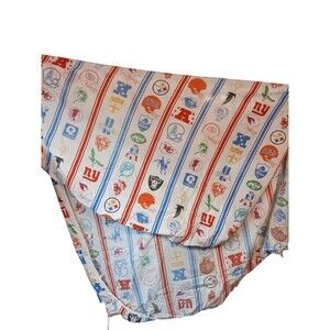 Vintage NFL Football Team Logo Sheet Fair Condition For Crafting